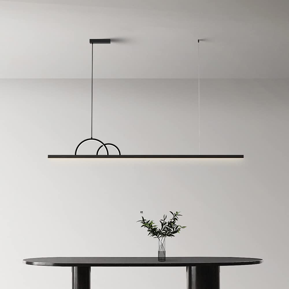 Suspension LED linéaire réglable luminaire plafond salle à manger