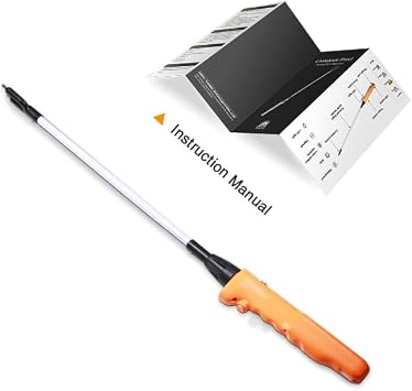 Cattle Prod, Waterproof Livestock Prod Stick with LED Light, Livestock Prod for Livestock Management25.9in