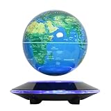 Levitating Globe 6'Weltkugel mit Lampe Beleuchtung Perpetuum Mobile,Teenager Jungen Geschenk,Coole Büro-Deko Technik Gadgets für Männer,Einzigartige Geburtstagsgeschenke Weihnachtsgeschenke