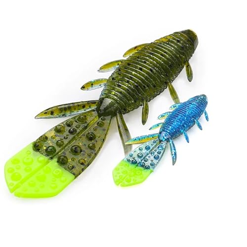 TSURINOYA 3.8インチ ホッグ クロー系ワーム