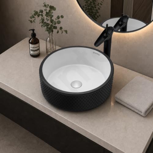 Image of Plantex Round Ceramic Table Top Wash Basin /Designer Counertop Washbasin