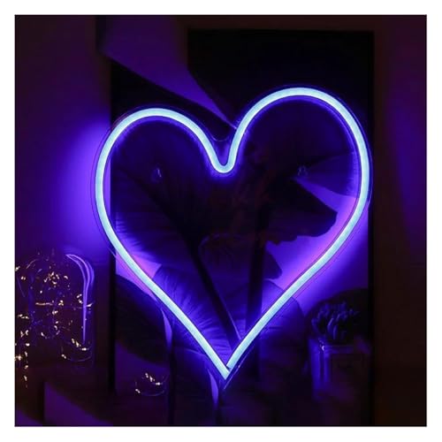 Luminaires néon intérieur bleu lampe murale lettres colorées