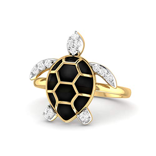 Image of PC Jeweller The Turtle Yellow Gold Ring for Women