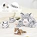 MaoGoLan 4Pcs White Tiger Stuffed Animals, 17.7 inches Large Tiger Plush Toy Set, Stuffed Mommy Tiger with 3 Cubs, Gifts for Boys Girls, Birthday Christmas Festive Decor