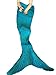 Igeon Mermaid Tail Blanket Handcrafted Crochet Knitting All Seasons Soft Sleeping Bag Rug for Adult & Teens Kids (Blue)