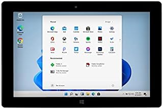 Fusion5 10" Windows 11 FWIN232 PRO N4120 Intel Quad-Core Ultra Slim Windows Tablet PC - 6GB RAM, 128GB Storage, 1920x1200 FHD Display, USB 3.0, Micro HDMI, 5MP & 2MP Cameras, Expandable M.2 Storage
