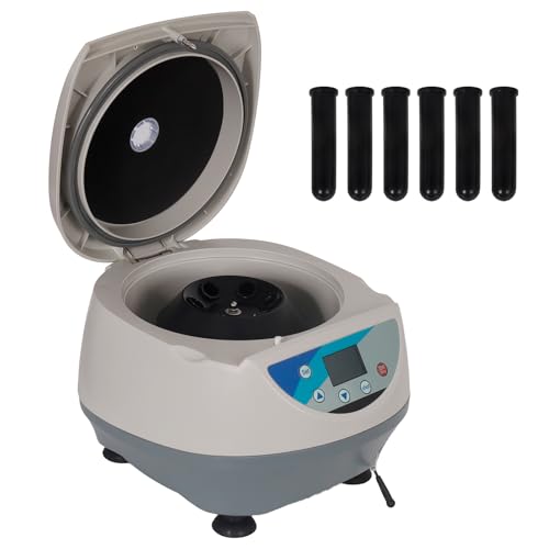 PRP Centrifuge Machine, 6x15ml Centrifuge Tubes, 500-5000 RPM Centrifugadora De Plasma, Lab Equipment Suitable for Analytical Laboratories, Biology, and Genetic Engineering