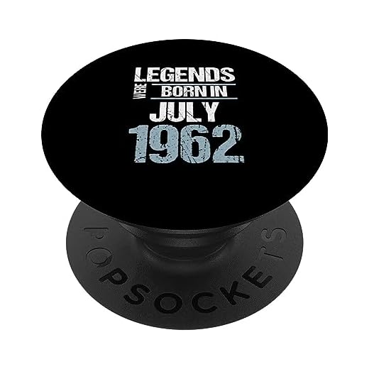 Legends Were Born in July 1962 Cumpleaños PopSockets PopGrip Intercambiable