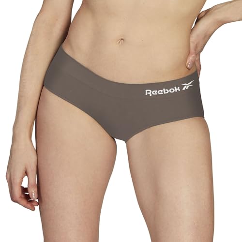 Image of Reebok Womens Hipster Panties 5 Pack Soft Stretch Underwear for Women | Moisture wicking hipster briefs with a tagless relaxed waistband Soft stretch fabric with a smooth, barely-there fit all day.