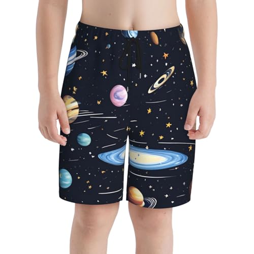 The Solar Family Youth Beach Pants, Soft and Breathable, with Drawstring Waist, Suitable for Sports and Leisure.3