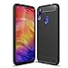 Xiaomi Redmi Note 7 .Redmi Note 7 Pro Case.Bettop Anti-Fingerprint Shockproof Carbon Fiber Design Flexible Soft TPU Brushed Texture Protective Case for Xiaomi Redmi Note 7/7 Pro (Black)