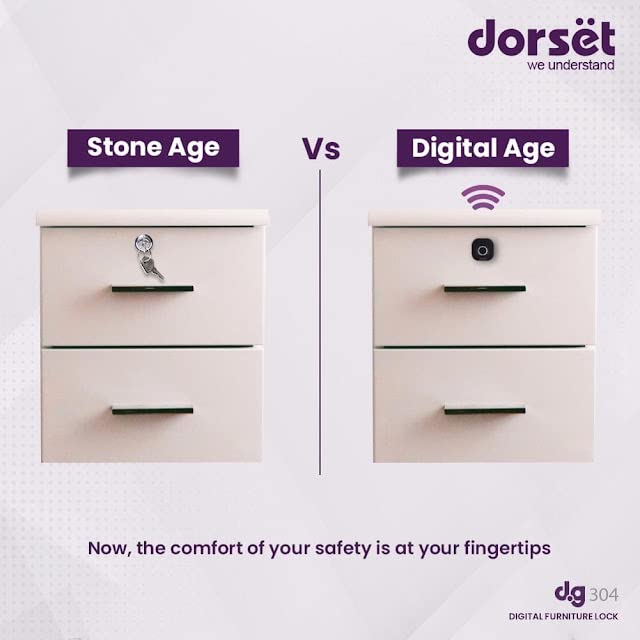 Dorset-Furniture-Smart-Lock-DG-304-40-Unique-Access-Drawer-Lock-with-Finger-Print-for-Home-and-Office-Suitable-for-Drawers-Ideal-Door-Thickness-15-20mm-Black