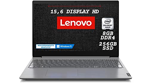  Notebook Lenovo Essential V15, CPU Intel Dual Core N4020, Ram 8GB DDR4, SSD M.2 NVMe 256GB, Display 15,6\