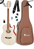 Violão Eletroacústico Eagle Gl36 Stnb Com Capa + Acessórios