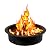 KODOM 36Inch Dia Fire Pit Ring, Large Round Fire Pit Liner, Heavy Duty Solid Steel Fire Pit Insert DIY Campfire Ring Above-Ground or In-ground
