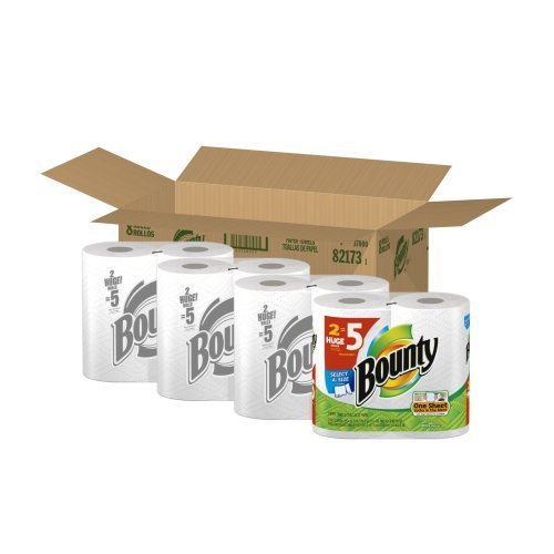 Bounty Paper Towels 8 Select A Size Huge Rolls by Bounty