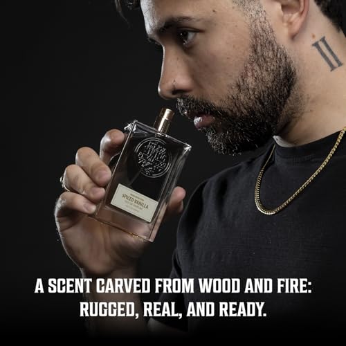 Image of Viking Revolution Mens Cologne - Spiced Vanilla Eau de Parfum -3.5 fl oz | Sweet Eau de Parfum - Gourmand Notes of Musk, Tonka Bean & Vanilla - Long-Lasting Fragrance - Gift for Men