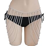 ボディチェーンジュエリー シンプルな個性 多用途 幾何学模様 ウエストチェーン メタル マルチレイヤー タッセル ファッション-Silver-A