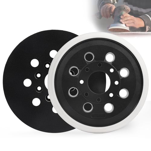 MOGRQAP 2 Stück 125mm Schleifteller für Bosch GEX 125-1 AE PEX 220 A & AE, 8 Löcher Stützteller Schleifplatte für Bosch RSO34& RS035 Exzenterschleifer Schleifgeräte