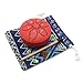 Cheerock Steel Tongue Drum, 3 Inch 6 Note Chakra Rain Drum for Meditation, Yoga, Zen, Mini Hand Drum with Travel Bag, Rubber Mallets, Music Book, Garden Decor Gift for Beginner Adult - Red