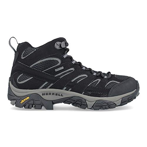 Merrell Women's Moab 2 Mid GTX Hiking Boot Black 7 B(M) US