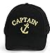 Produktbild 4sold Kapitänsmütze Cap Captain Ancient Mariner, Captain Cabin Baseballmütze Inschrift Schriftzug Schwarz Weiß rot Weiss Army Military Baseballmütze Security (Anchor Captain)