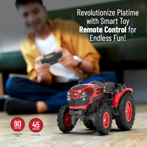 Image of Mahindra OJA RC Tractor Toy for Kids | Remote Controlled Truck | Type-C USB Rechargeable | Originally Licensed Model Vehicle | Gift for Boys & Girls 3+ Years