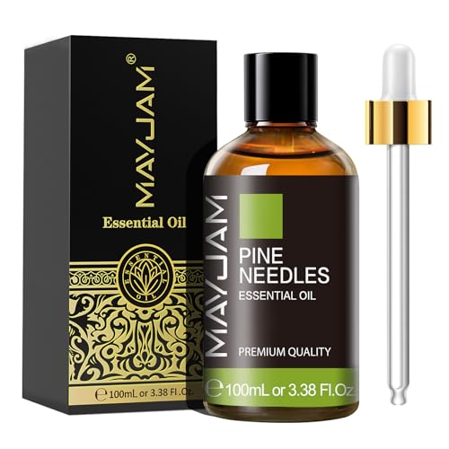 MAYJAM Kiefernnadeln Ätherisches Öl 100ML, Kiefernnadelnöl für Diffusor, Luftbefeuchter, DIY, Home，Wardrobes
