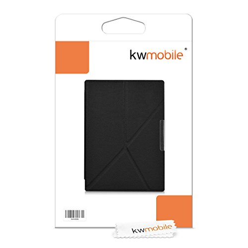 kwmobile hoes compatibel met Kobo Aura H2O Edition 1 - Hoesje voor ereader in zwart - Image 8