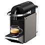 Krups XN306T10 Nespresso Pixie, Machine à café à capsules, 2 choix de café, design industriel, économie d'énergie, capsules recyclables, vert foncé