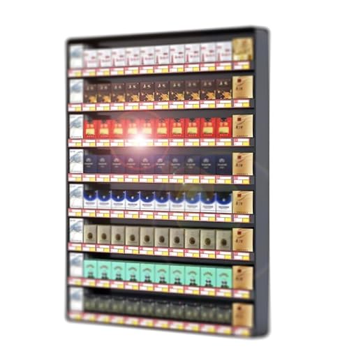 Vitrina de cigarrillos para almacenar sin perder espacio en el mostrador 2
