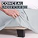 HC Collection Bed Skirt, Soft Microfiber Box Spring Cover, Bed Skirting Queen Size, 14