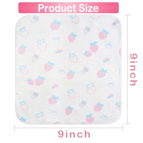 Image of softan Baby Washcloths, 24Pack Baby Wash Cloths Extra Soft & Ultra Absorbent, Baby Towels Face Towel Unisex for Boys Girls Face & Body, Washclothes Gentle on Sensitive Skin, 9''x 9'' Strawberries