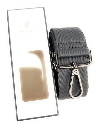 Image of Purse Strap Replacement for Crossbody Bags & Handbags | Premium Webbing with Gunmetal Black Hardware Clip-On Installation Adjustable Length Comfortable Wide Guitar Style Strap