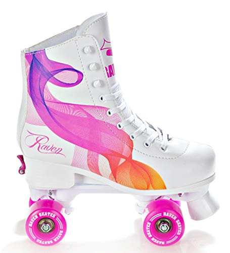 Raven Patines de Ruedas Serena, Color Naranja/Rosa Ajustable (35-38 (22,5 cm-24 cm))