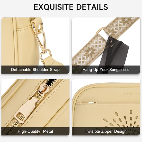 Image of APHISON Crossbody Bags for Women Trendy,Vegan Leather Small Crossbody Purses Shoulder Handbags with Adjustable Strap