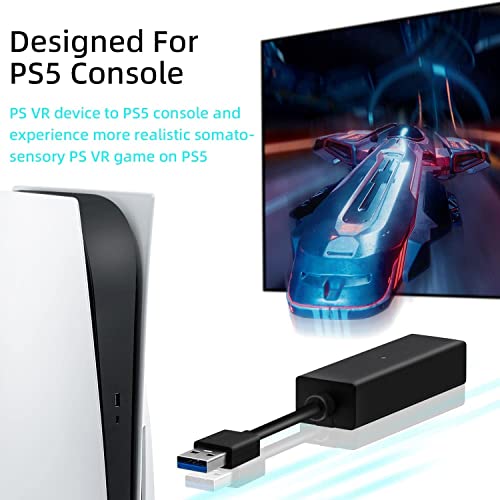 Tolesum VR Adaptador para PS5 / Slim/Pro de Cámara PS VR, VR Cable Convertidor a Compatible con Consola PS5, PS4, PS, USB 3.0 PS4 Cámara a Consola PS5 VR Juegos Accesorios - imagen 3