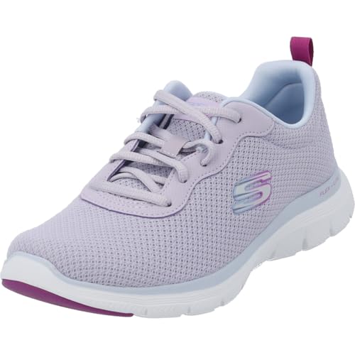 Skechers Damen Low-Top Sneaker Flex Appeal 4.0 Brilliant View, Frauen Sneakers,Freizeitschuhe,Turnschuhe,Laufschuhe,Violett LAV,39 EU