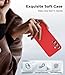 LeYi for Samsung-A35 5G Case: Samsung A35 5G Phone Case with Tempered Glass Screen Protector, Slim Soft Full-Body Shockproof Protective Case for Galaxy A35 5G, Red