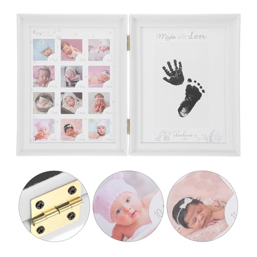 Cadre photo souvenirs bébé et kit empreintes pour fêter son premier an - 5