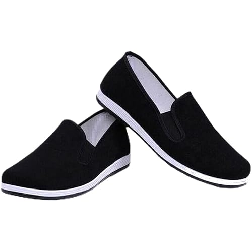 Unisex Chinese Traditional Old Beijing Cloth Kung Fu Shoes Martial Arts Shoes Tai Chi Shoes Canvas Shoes