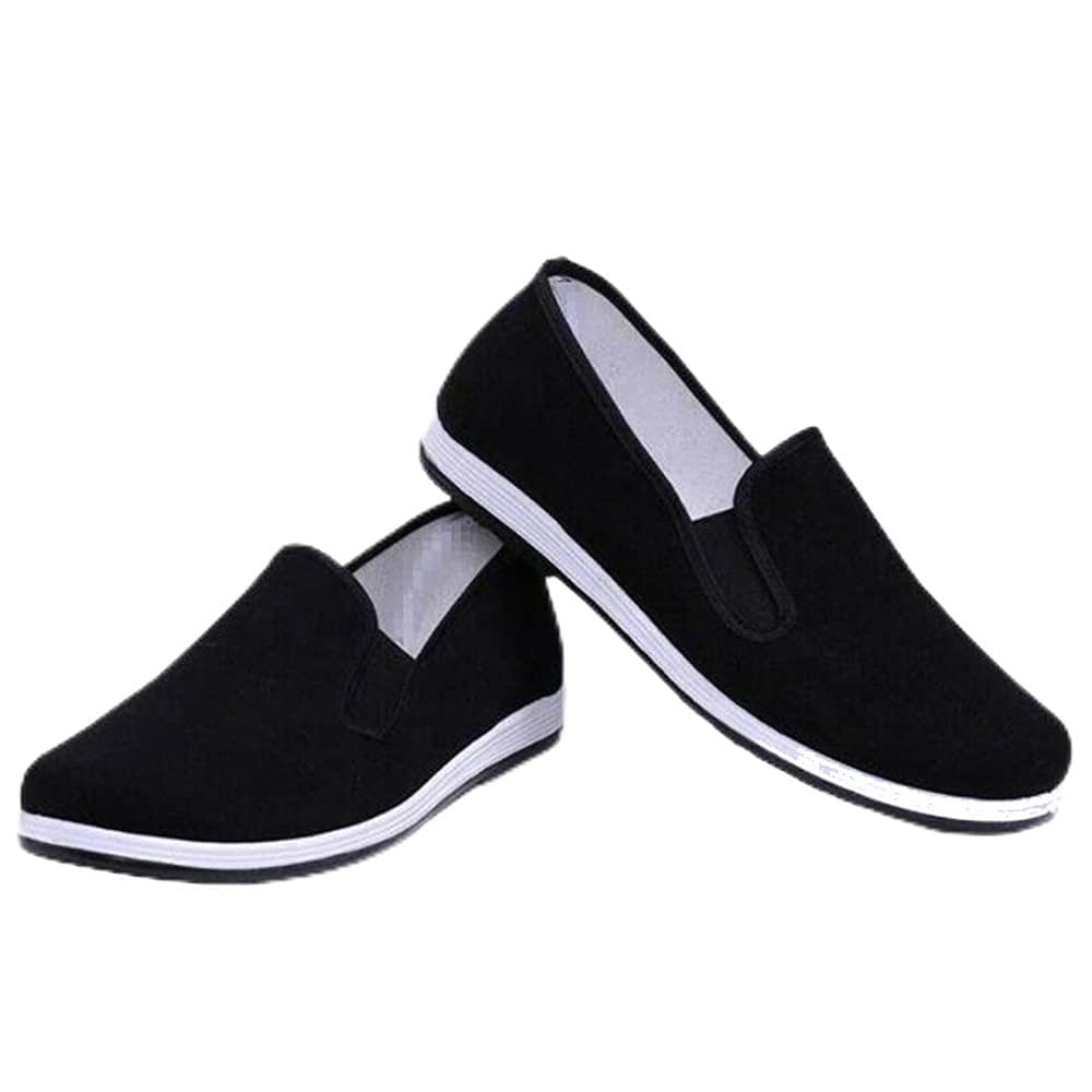 OniphiaUnisex Chinese Traditional Old Beijing Cloth Kung Fu Shoes Martial Arts Shoes Tai Chi Shoes Canvas Shoes
