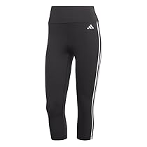 adidas Donna Train Essentials 3-Stripes High-Waisted 3, 4 Leggings, Black, M