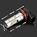 JDM ASTAR Bright White PX Chips H11 H16 LED Fog Light Bulbs with Projector