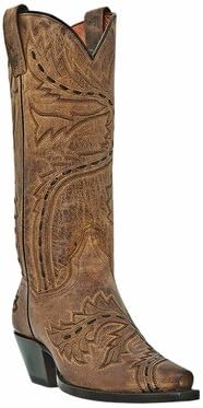 Dan Post Boots Women's Tan Sidewinder DP3422 Snip Toe Cowboy Boots
