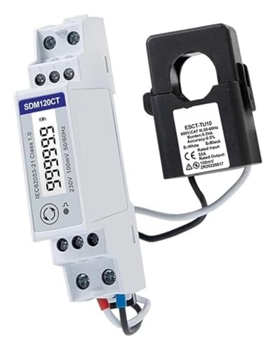 Compteur d'énergie 50A pour suivre kWh et puissance active via RS485