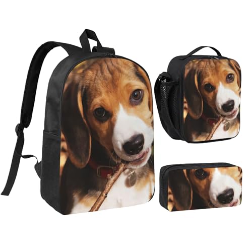 Sac à dos motif beagle ensemble scolaire 3 en 1 qui simplifie les repas à l'école