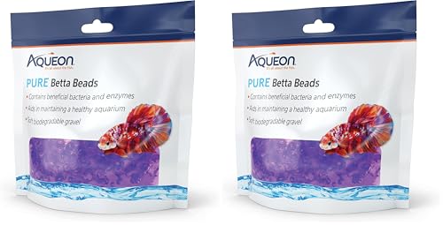 Image of Aqueon Pure Betta Beads, Purple (Pack of 2)