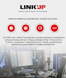 LinkUp Kabel AVA5 Riser PCIe 5.0, gotowy do GPU RTX5090 RX9070, prędkość x16 128 GB/s, kompatybilny z PCIe 4.0 & WRX80/WRX90E, kąt prosty, czarny, 20 cm (całkowita długość 24 cm)