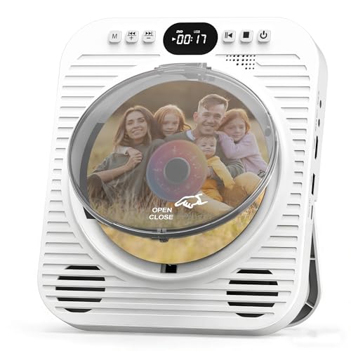 Mini CD DVD Player for TV - Portable Bluetooth CD DVD Player
